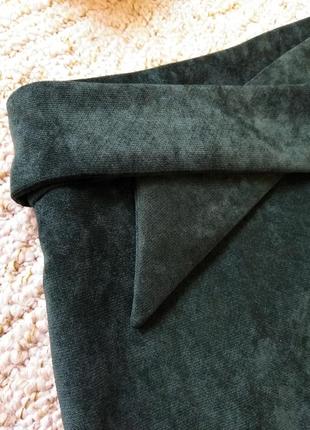 Велюрова спідниця на запах, велюровая юбка размер 34/xs/426 фото