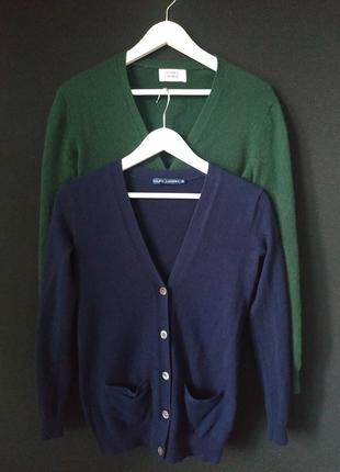 Итальянский кашемировый кардиган удлиненный свитер кашемир 100 % кашемір кофта карманы зелёный на пуговицах authentic cashmere классический вирез8 фото