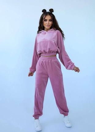 Велюровий спортивний костюм5 фото