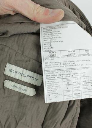 Укороченные чино брюки suitsupply cotton/linen campo chino shortened pants9 фото