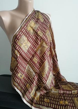 👑платок с античным принтом👑 винтажный шарф с принтом в стиле версаче 🎗️2 фото