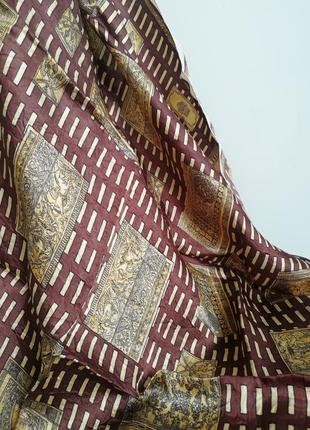 👑платок с античным принтом👑 винтажный шарф с принтом в стиле версаче 🎗️3 фото