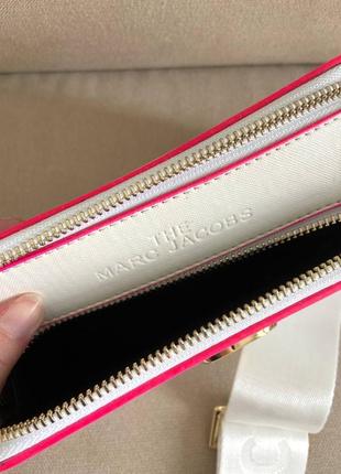 Сумка marc jacobs logo white/pink8 фото