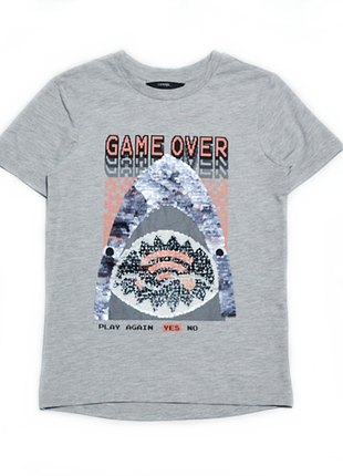 Сіра футболка george на хлопчика 6-7 років