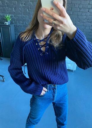 Свитер свечером свитер со шнуровкой шнуровка