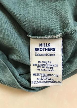 Фірмова Футболка модна стильна трикотажна mills brothers розмір xs3 фото