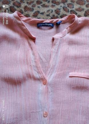 (316) вискозная блузка/рубашка charles vogele /размер евро 424 фото