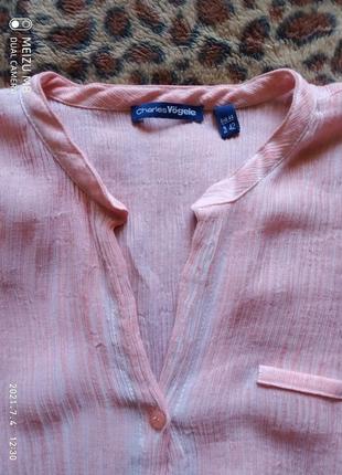 (316) вискозная блузка/рубашка charles vogele /размер евро 425 фото