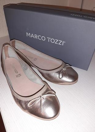 Балетки marco tozzi rose metallic