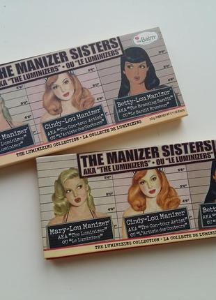 Палетка для лица the balm the manizer sisters8 фото