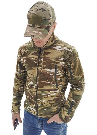 Тактична флісова кофта s.archon hsd06 camouflage cp 2xl військова толстовка армійська2 фото