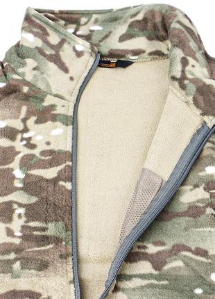 Тактична флісова кофта s.archon hsd06 camouflage cp 2xl військова толстовка армійська4 фото