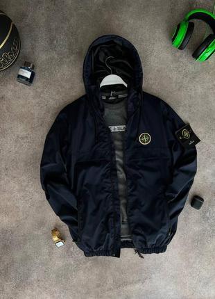 Куртка ветровка анорак мастерка мужская stone island / курточка вітровка чоловіча стон исланд3 фото