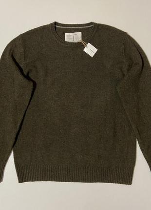 Мужской шерстяной свитер l xl шерсть из шерсти кофта jasper conran