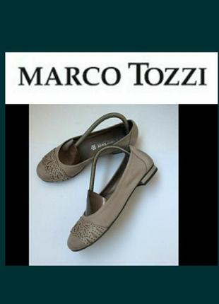 Marco tozzi кожаные туфли
