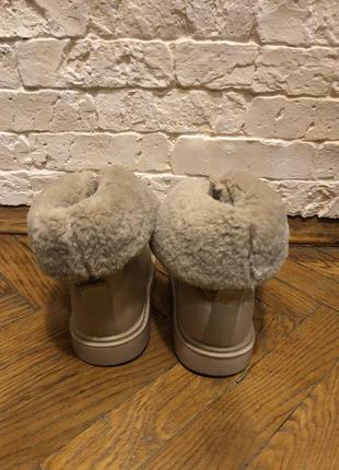 Zara стеганые ботинки на искусственном меху4 фото