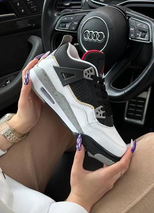 Жіночі кросівки air jordan 4 retro un/la #найк