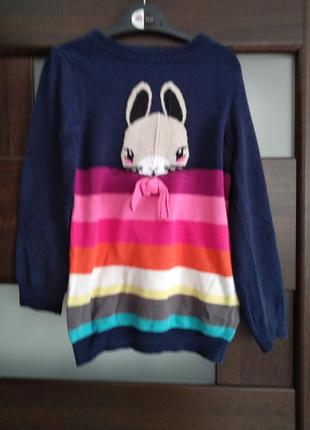 Трикотажное платьице h&m на 4-6 лет