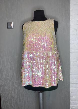 Блуза декорована паєтками dorothy perkins , m