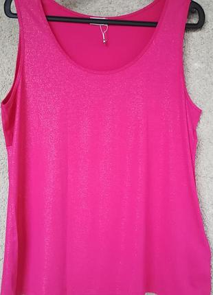 Однотонная майка с люрексовой нитью