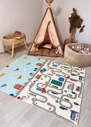 Дитячий двосторонній термокилимок 200 х 150 см