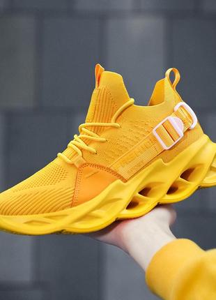 Спортивные (женские) кроссовки «fashion sport» желтого цвета, 39 размер9 фото