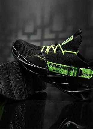 Спортивные (женские) кроссовки «fashion sport» черного цвета, 38 размер2 фото