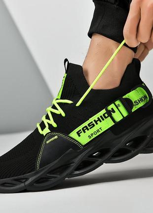 Спортивные (женские) кроссовки «fashion sport» черного цвета, 36 размер3 фото