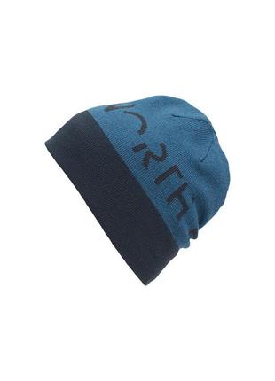 Двостороння шапка з написом tnf the north face