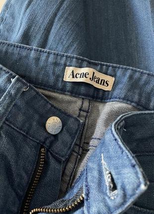 Завужені сині джинси acne studios slim jeans8 фото