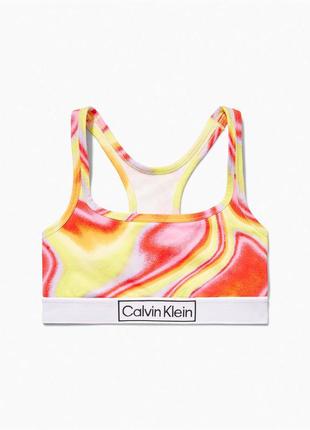 Яркий эластичный бралетт calvin klein10 фото