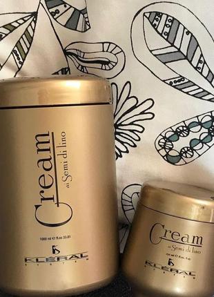 Маска для волосся kleral semi di lino cream kleral 500 ml