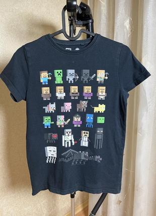 Футболка minecraft mojang next на 10-11-12 лет