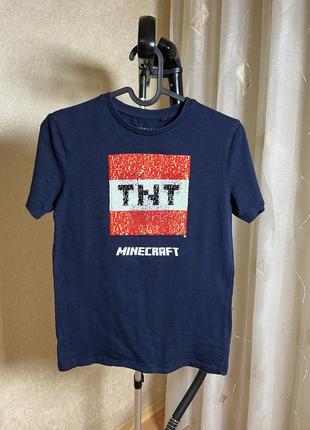 Футболка майнкрафт next mojang minecraft 8-9-10 років