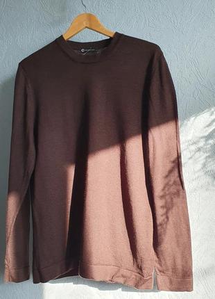 Шерстяной свитер кофта пуловер со знаком качества woolmark💫 pure new wool🧶🐑3 фото