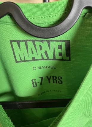 Футболка primark marvel марвел hulk  халк 6-7-8 лет3 фото