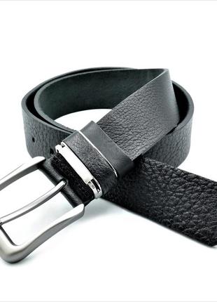 Чоловічий шкіряний ремінь 4 х 110-130 см weatro чорний tur-mkr-40k-007