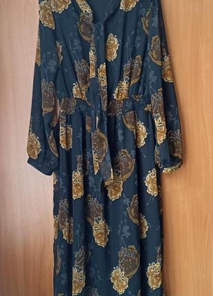 Неймовірне шифонове плаття 👗 міді2 фото