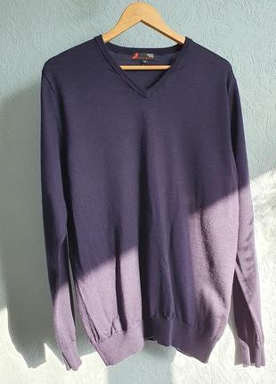 Объемная шерстяная кофта свитер джемпер из 100% шерсти мериноса6 фото