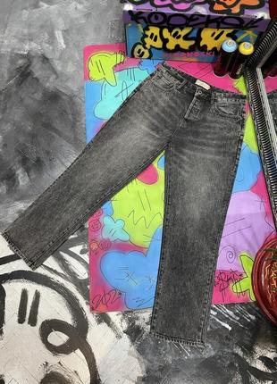 Плотные джинсы эффект вареных джинс