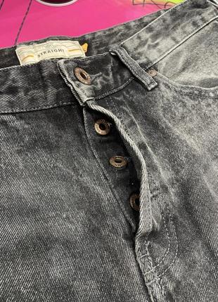 Щільні джинси ефект варених джинс7 фото