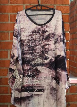 Стильный реглан, рубашка. большой размер