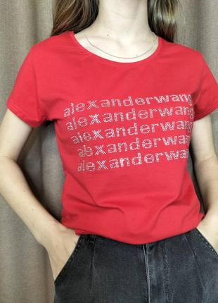 Футболка жіноча із стразами 8 кольорів