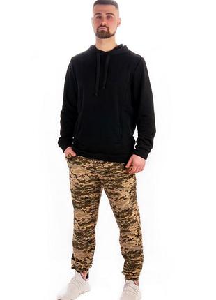 Штани камуфляжні піксель мілітарі, спортивні штани для зсу, спортивные штаны пиксель милитари камуфляжные