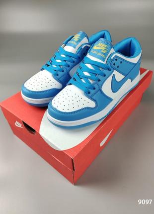 Nike sb dunk low blue6 фото