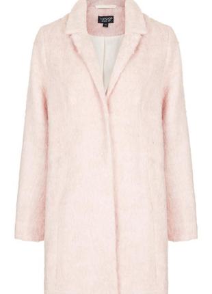 Розовое пальто демисезон