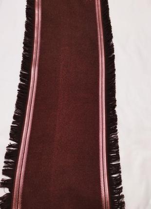 Винтажный шерстяной шелковый шарф тесьма бахрома gianfranco ferre /7739/8 фото