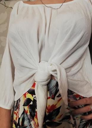 Фірмова крута блуза на зав'язках miss selfridge6 фото