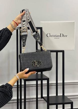 Сумочка черная женская в стиле christian dior сумка маленькая кристиан диор кросс-боди клатч