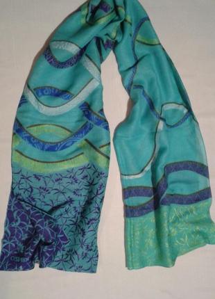 Шаль kenzo шарф подписной яркий весенний накидка+200 шарфов платков на странице1 фото